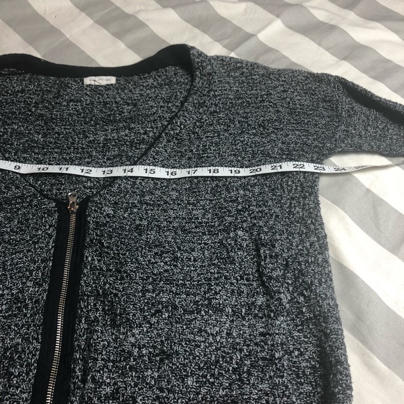 UO silence + noise cardigan zipper gray size Small - Picture 4 of 8